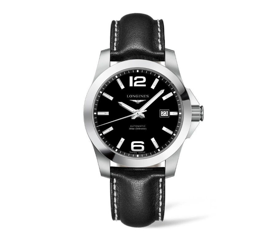 Longines Conquest 41mm Steel Black Dial Automatic Mens Watch L3.777.4.58.0