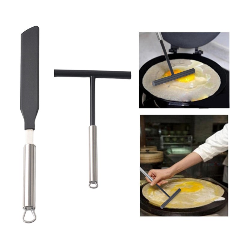 2x Crepe Spreader and Spatula Set Kitchen Accessories Cookware for Kitchen