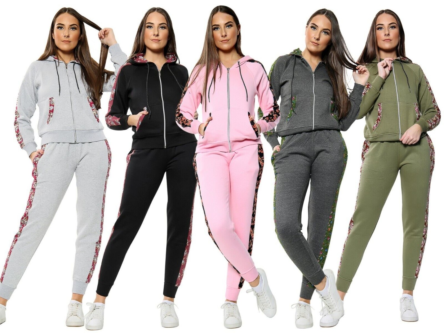Womens 2PCS Loungewear Set Ladies Top Hoodies Suit Pants Lounge Wear Tracksuits