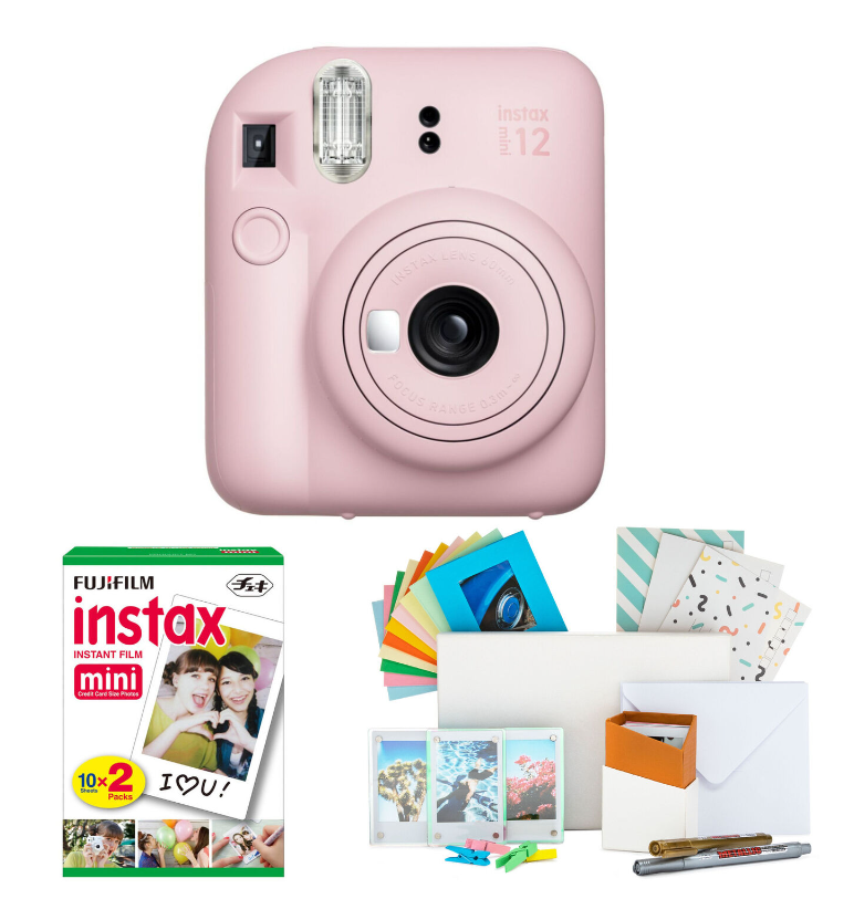Fujifilm Instax Mini 12 Instant Camera with Instax Mini Film & Photobox
